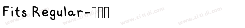Fits Regular字体转换